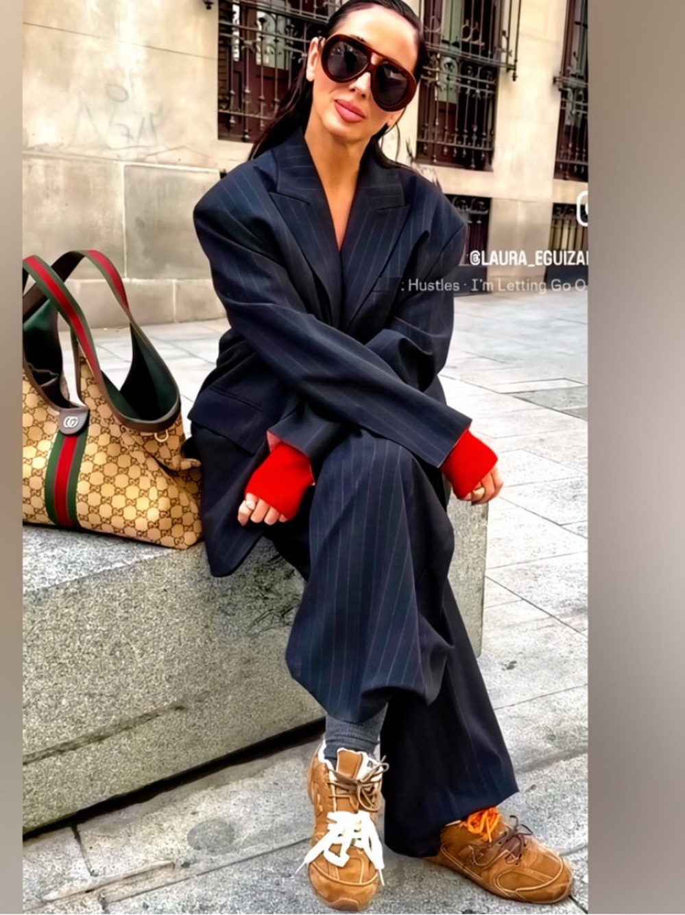 TREND ZARA (SET ) NEW ZARA PINSTRIPE BLAZER AND BALLOON PANTS 
🚨firm price